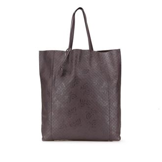 Bottega Veneta Pre-owned Bottega Veneta Leather Intrecciomirage Butterfly Tote B01940225M