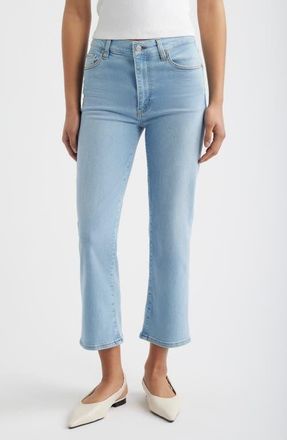 Frame Denim Pixie Le Sleek Straight High Waist Ankle Straight Leg Jeans in Hush at Nordstrom, Size 23P
