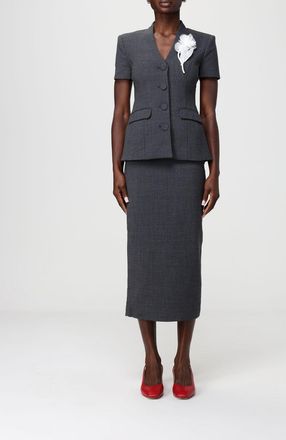 Self Portrait Abito midi Self-Portrait in misto lana