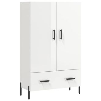 Berkfield Home Highboard High Gloss White 69.5x31x115 cm Engineered Wood