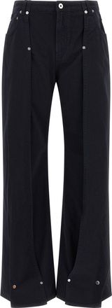 Jean Paul Gaultier The Snap-Button Denim Jeans Blu-Donna