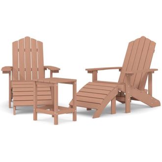 vidaXL Sillas De Jardim Adirondack Con Soporte De Pie/ Breakdate