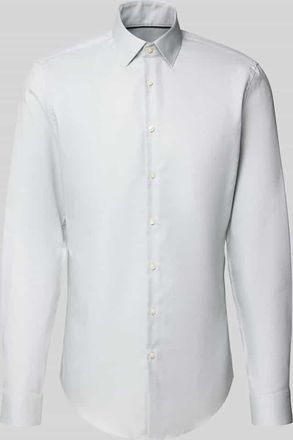 Jake*s Slim Fit Businesshemd mit extra langem Arm in Hellgruen, Größe 37/38