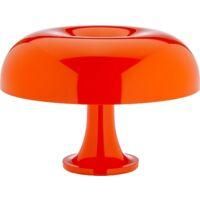 OEM L&aacute;mpara De Mesa De Policarbonato Naranja - Pantalla Difusora - 18w - Casquillo E14 - Regulable Para Un Ambiente C&aacute;lido - Crezuo