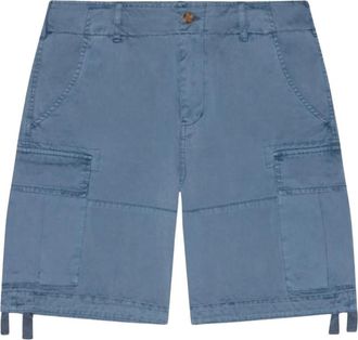 Redskins Short Bermuda Confort - Heren - Korte Broeken - Blauw - W30 - Katoen - Korte Broeken
