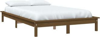 vidaXL Vidaxl - Estructura de cama madera maciza pino marrón miel 120x200 cm
