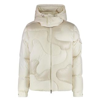 Moncler Down Jackets, male, White, XL, Candes Short Down Jacket