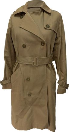 A.P.C. A. P.C. Greta Trench Coat in Beige Cotton