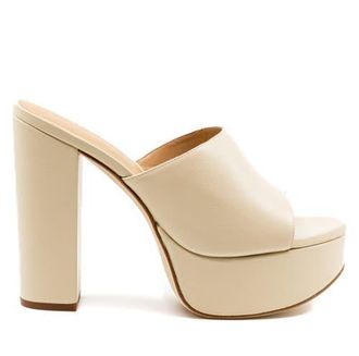 Andrea Gomez Fabiola Leather Platform in Off White at Nordstrom, Size 35.5