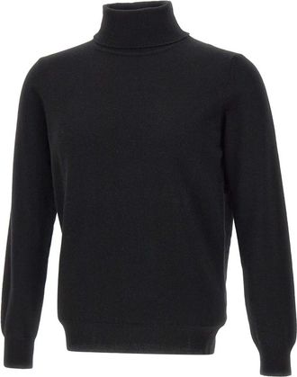 KANGRA Turtleneck Trui - Heren - Coltruien - Zwart - XL - Wol - Truien & Vesten