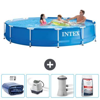 Intex Piscina Con Estructura Redonda - 366x76 Cm - 7-piezas Scb54