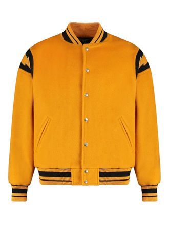 Rhude striped-trim bomber jacket - Orange