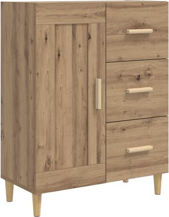 vidaXL Aparador Roble Artisan 69,5 X 34 X 90 Cm Madera De Ingenier&iacute;a Vidaxl