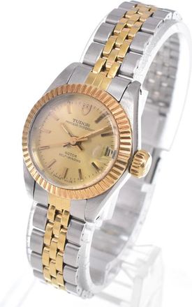Tudor Princess Oyster Date Automatic Stainless Steel And 18K yellow gold Watch (Pre-Owned)