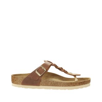 Birkenstock Slippers in vet leer Gizeh Braided