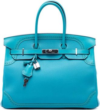 Herm&egrave;s Pre-owned Hermes Togo and Swift Ghillies Birkin Retourne 35 Satchel Ladies I07N39E7HAO8IZUJ