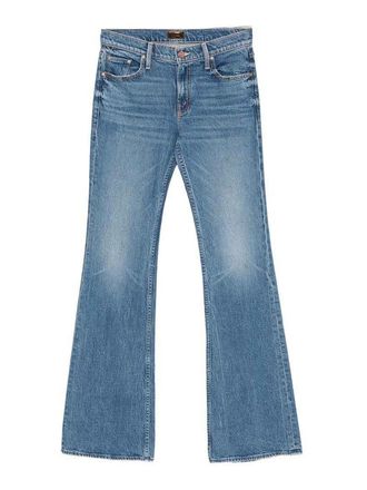 Mother Blue The Jinx Heel Jeans With Pockets