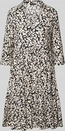 OPUS Knielanges Kleid im Stufen-Look Modell Walari in BLACK, Gr&ouml;&szlig;e 34