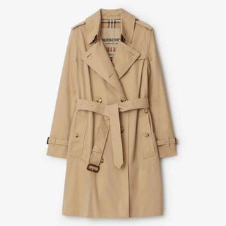 Burberry Mid-Length Kensington Heritage Trench Coat, Brand Size 4 ( US Size 2 )