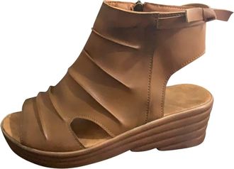 Generic Uwdiohq Womens Wedge Sandals Casual Fish Buckle Fashion Platform Heel Solid Mouth Color Womens High Heels Summer Women Ladies Comfy For Uk Smart Sanda