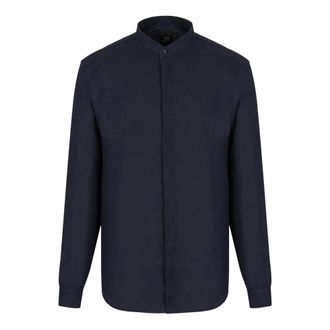 A|X Armani Exchange Herenoverhemd - Heren - Casual Overhemden - Blauw - XS - Overhemden
