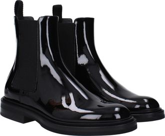 Dolce & Gabbana Mens Black Leather Ankle Boots