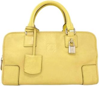 Loewe Pre-owned Handbag - Dames - Vintage Handtas - Geel - ONE Size - Leer - Vintage