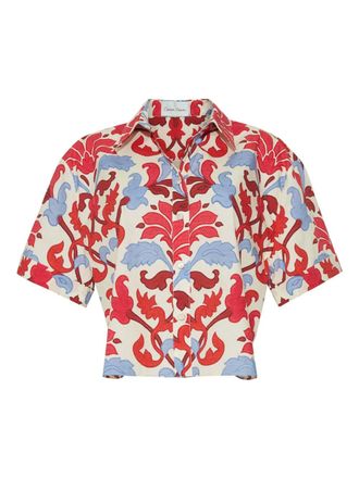 Cara Cara Calvia floral shirt - Beige