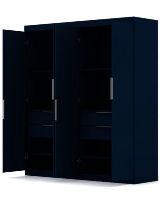Manhattan Comfort Set Of 2 Mulberry 2.0 Wardrobe Closets