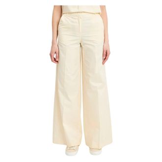 Kaos Pleated Bermuda Shorts - female - KAOS - Wide Trousers - Yellow - 2XS - Trousers