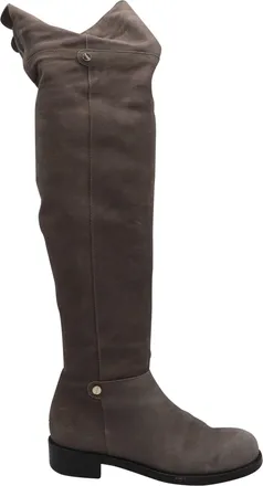 Jimmy Choo London Pre-owned Womens Knee-Length Boots in Brown Suede - Size UK 4
