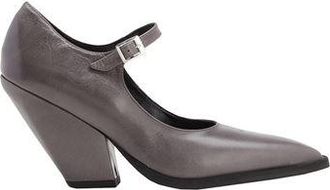 8 by YOOX LEATHER WESTERN MARY JANE PUMPS