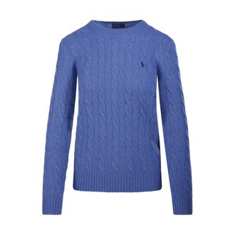 Ralph Lauren Julianna Trui met Ronde Hals - Dames - Ronde hals truien - Blauw - M - Truien & Vesten