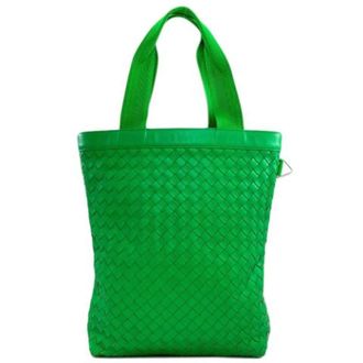 Bottega Veneta Pre-owned Tote Bags, female, Green, Size: ONE SIZE Pre-owned Pouch Tote Bag