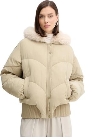 Patrizia Pepe Insulated Jacket - Dames - Winterjassen - Beige - M - Jassen