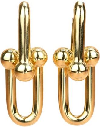 Tiffany & Co. Extra Large 18K Gold Link Earrings Size XL