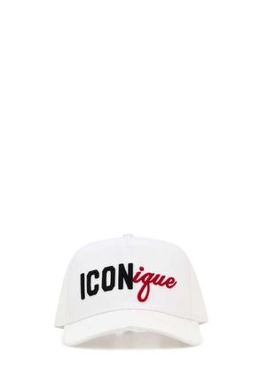 Dsquared2 White Solid Baseball Cap