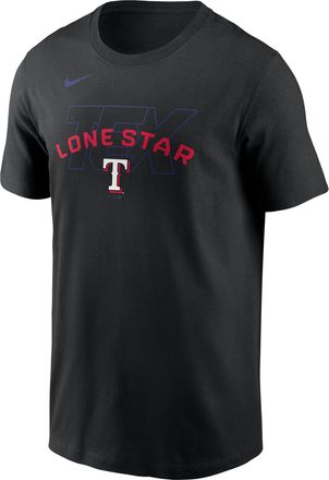 Nike Texas Rangers Fashion Nike Mens MLB T-Shirt in Black | N19900ATER-19Z