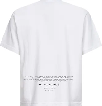Stone Island Mens T-Shirt All Around Compass White Organic Cotton T-Shirts And Polos