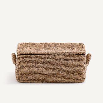 AM.PM Rechthoekige geweven mand van waterhyacint, LIAN