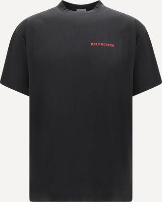 Balenciaga Cotton logo T-shirt Male XL