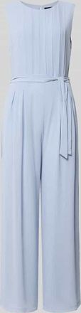 s.Oliver Black Label Regular Fit Jumpsuit mit Viskosefutter in Rauchblau, Gr&ouml;&szlig;e 34