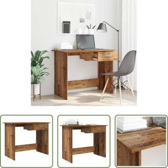 vidaXL vidaXL Scrivania per ufficio - Scrivania Legno vecchio 100 x 50 x 76 cm Legno multistrato