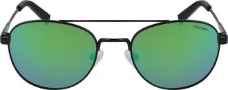 Nautica Mens N4641SP-005 N4641SP 53 005 Sunglasses - Black - One Size