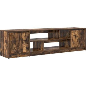 vidaXL Vidaxl - Mueble De Tv De Roble Ahumado 188,5x41x50 Cm Madera Ingenier&iacute;a