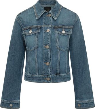 Pinko Denim Jassen - Dames - Spijkerjassen - Blauw - M - Denim - Jassen