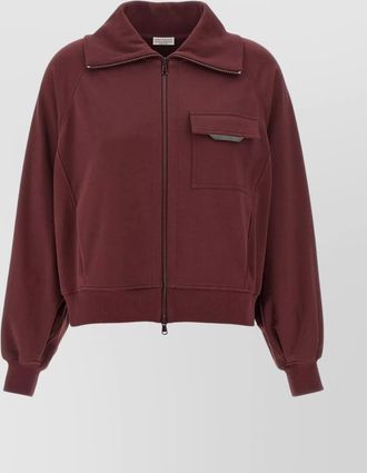 Brunello Cucinelli cotton zip sweatshirt