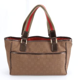 Gucci Gg Canvas Brown Gg Canvas Shoulder Bag Tote Bag (Pre-Owned)