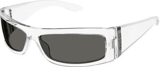 Gucci GG1492S004 Rectangle Crystal Frame Sunglasses - Clear