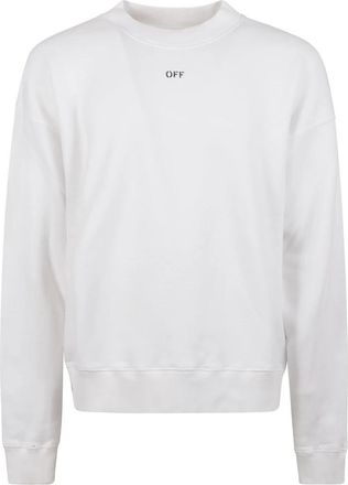 Off-white Off Stamp Skate Crewneck Sweatshirt - Heren - Sweatshirts - Wit - 2XL - Katoen - Hoodies & sweatvesten